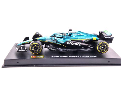 Aston Martin AMR25 F1 #18 (2025) - Lance Stroll - PILÓTÁVAL - Bburago - 1:43