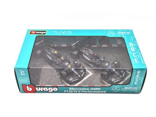 Mercedes W14 F1 szett (2023) - #44 Lewis Hamilton - #63 George Russel - Bburago - 1:43