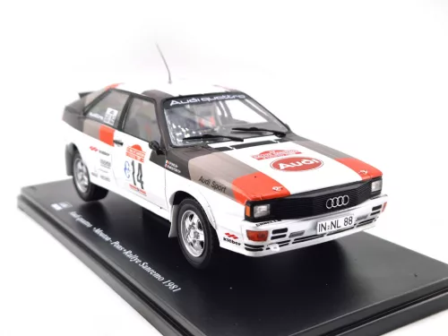 Audi Quattro A1 #14 (1981) - San Remo Rally - Michele Mouton - Fabrizia Pons -  Edicola - 1:24
