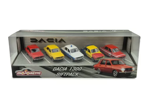 Dacia 1300 - 5 részes szett - Dacia 1300 giftpack - dioráma - Majorette - 1:64