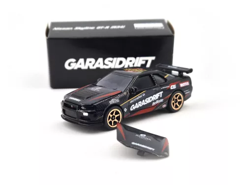 Nissan Skyline GT-R (R34) - GarasiDrift - Ziko Harnadi - Majorette - 1:64