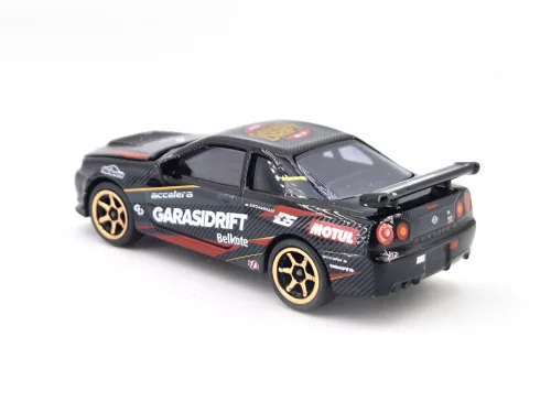 Nissan Skyline GT-R (R34) - GarasiDrift - Ziko Harnadi - Majorette - 1:64