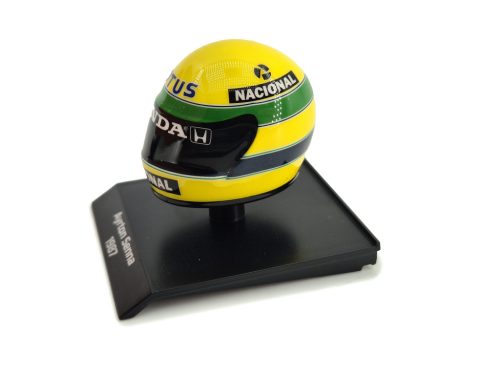 Bukósisak - Ayrton Senna (1987) - Minichamps - 1:10