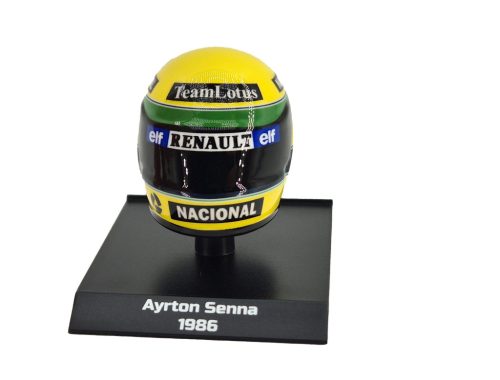 Bukósisak - Ayrton Senna (1986) - Minichamps - 1:10