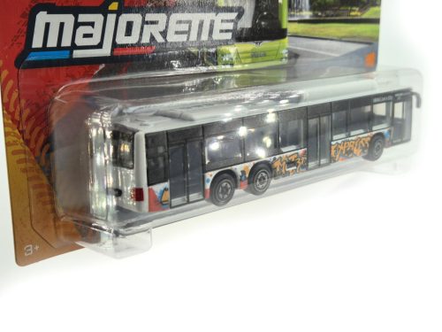 MAN Lion's city C busz - kék graffitis - Majorette - 1:64