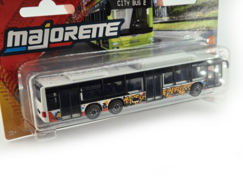 MAN Lion's city C busz - kék graffitis - Majorette - 1:64