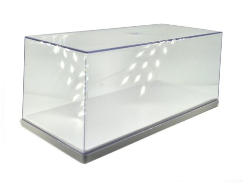 Vitrin - display 1:24 méretű modellautóhoz (27 x 12.5 x 11cm) - Triple9 - fehér talppal