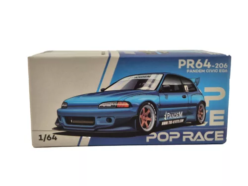 Honda Civic EG6 Pandem (1991) - Pop Race Limited - 1:64