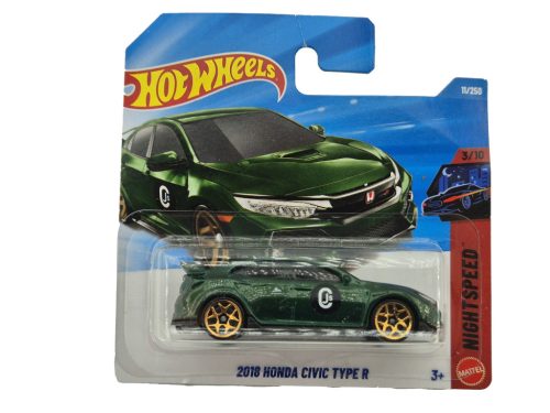 Hot Wheels Honda Civic Type R (2018) - Nightspeed 3/10 - 11/250 - Hot Wheels - 1:64
