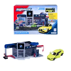BMW szalon / showroom szett - dioráma - Majorette - 1:64