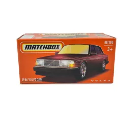 Volvo 240 (1986) - bordó - Matchbox - 1:64