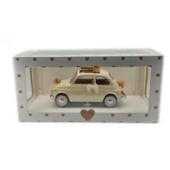   Fiat 500 L (1968) - esküvői kiadás - esküvői ajándék - Norev - 1:18